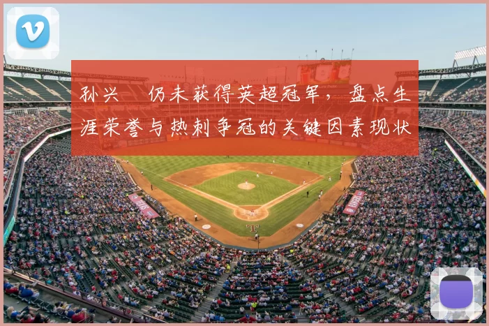 孙兴慜仍未获得英超冠军，盘点生涯荣誉与热刺争冠的关键因素现状