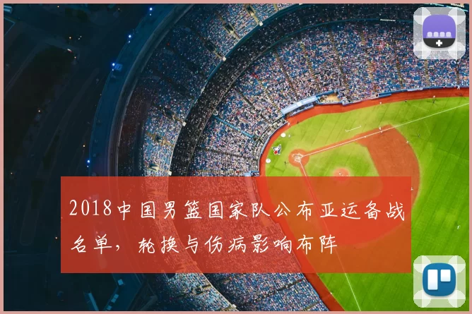 2018中国男篮国家队公布亚运备战名单，轮换与伤病影响布阵
